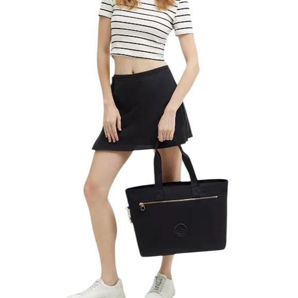Kipling Black Colissa Up Laptop Tote Bag - Picture 4 of 10
